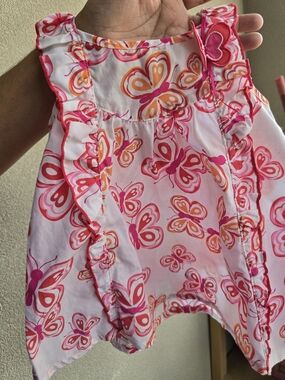 Vintg Sesame Street Pink  Butterfly Dress
